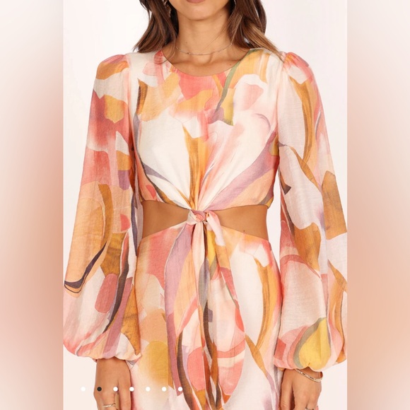 NWT- Petal & Pup Laquin Maxi Dress - Picture 2 of 4